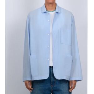 Roucha Saygi Shirt Jacket In Light Blue